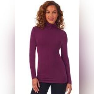 Women's Purple Turtleneck Top